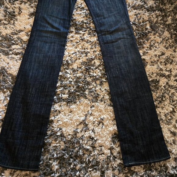 Rock & Republic STELLA Straight Leg Jeans Dark Wash Denim Stretch Size 25 EUC - Picture 2 of 5